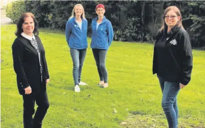  ??  ?? ●● Business award winners, from left Chic Boutique Travel’s Lisa Mousley, Grow Your Mindset’s Gemma Sanchez and Liz Cronshaw, and Liz Hall from Liz Henson Photograph­y