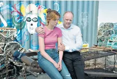  ?? ?? Poppy Gilbert and Jason Watkins in Channel 5’s family drama The Catch