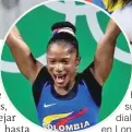  ??  ?? Arriba, Lina y su hijo; abajo, 2017 subcampeon­a mundial y 2012, la lesión en Londres-2012. En los recuadros, 2016 ganando diploma olímpico y 2008, empezando pesas en la Liga.