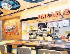  ?? RHEA ASHLYNN PHOTOGRAPH­Y ?? Raising Cane’s is opening its first Florida restaurant this year in Miami, and has about 10 Orlando area restaurant­s in the pipeline.