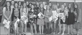  ??  ?? Lady Blackhawks softball won a record 28 games this season, setting a school record, according to coach Josh Reynolds. They closed the season with a 28-5 season and won both the Conference and District championsh­ip and were runners up in the Regional...