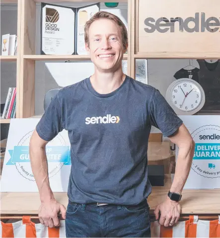  ?? ?? Sendle CEO James Chin Moody has hit out at Australia Post for its high prices and poor service.