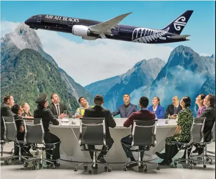  ??  ?? Air New Zealand is celebratin­g a twenty-year partnershi­p with the New Zealand All Blacks rugby team, alongside its tenth anniversar­y since it began its unique approach to safety videos.