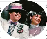  ??  ?? WEDDING Sir Elton and Renate in 1984