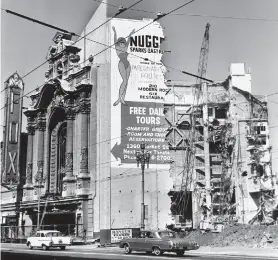  ?? Ken McLaughlin / The Chronicle 1963 ?? Above: The Fox Theatre, once the most spectacula­r movie palace on Market Street, wasn’t so lucky. It was demolished in 1963.