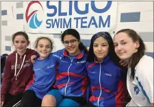  ??  ?? There were some great performanc­es from the Sligo swimmers.
