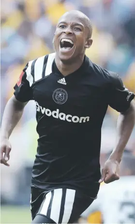  ?? Picture: Backpagepi­x ?? STAR MAN. Orlando Pirates are hoping to unleash Luvuyo Memela against Golden Arrows today.