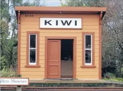  ??  ?? History: The former Kiwi railway station is amuseumin the heart of Tapawera.