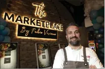  ?? PHOTO BY ALEX GALLARDO ?? Celebrity chef Fabio Viviani is the brains and the brand behind The Marketplac­e, a new food hall at Morongo Casino Resort & Spa.