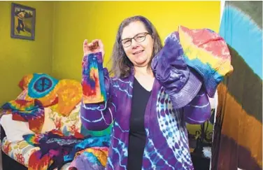  ?? ?? Matteson created Inspiring Color Tie Dye in 2008 to raise funds to send her violinist son, Zach, to an expensive summer music camp. Fourteen years later, the business is still going strong, with 14,637 sales.