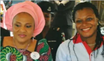  ??  ?? NK with Mrs. Florence Ajimobi, First lady of Oyo State