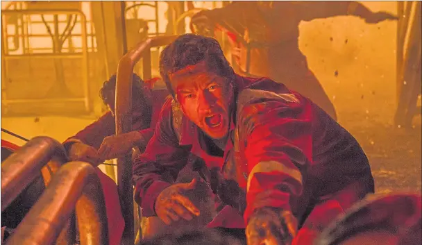  ??  ?? UNDER PRESSURE: Mark Wahlberg as chief electricia­n Mike Williams who is the unlikely hero of Deepwater Horizon, a hard-hitting account of the explosion that took place on the oil rig in the Gulf of Mexico in 2010.
