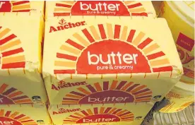  ??  ?? Butter prices are near an all-time high on the global market.