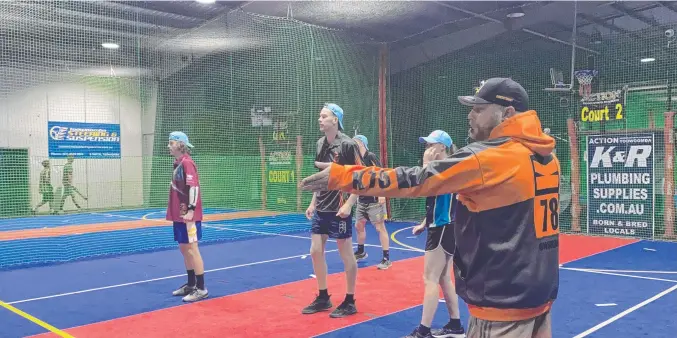  ?? Photo: Contribute­d ?? NEW HORIZONS: Kent Reimers runs participan­ts through a game of TedBall at Action Indoor Sports in Toowoomba.