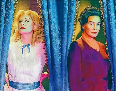  ?? SUPPLIED ?? Watch the sparks fly: Susan Sarandon plays Bette Davis and Jessica Lange takes on Joan Crawford in Feud.