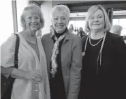  ??  ?? Mary Beth Heller, left, and Stana Herbolich with the VOA'S retiring president and chief executive officer Dianna Kunz, right.