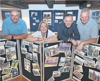  ?? ?? Former cadets John Gulson, Becky Thompson, Jim Green and Julian Rudkin.