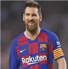  ??  ?? Barcelona captain Lionel Messi.