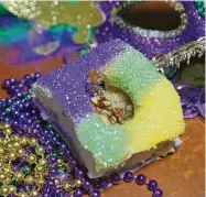  ?? Carla Gomez ?? King cake-flavored kolaches are available at Kolache Shoppe locations.