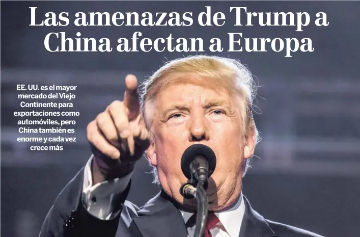  ?? SHUTTERSTO­CK/NYTMK PARA EF ?? Asumir el papel de simples observador­es de las discusione­s entre China y Estados Unidos, a raíz de las amenazas comerciale­s de Donald Trump, no es una buena opción para Europa.