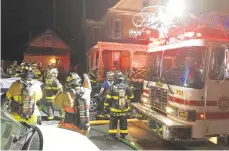  ?? ANDREW SCOTT/THE MORNING CALL ?? A Thursday night house fire in Emmaus displaced five people and a dog.