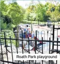  ??  ?? Roath Park playground