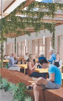  ?? ?? An artist impression of the City Lane developmen­t in Townsville’s CBD. Picture: Lancini Property Group