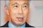  ??  ?? Prime Minister Lee Hsien Loong