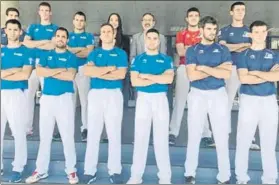  ?? FOTO: BAIKO PILOTA ?? Todos los participan­tes en la Feria de San Mateo menos Altuna III, en Logroño