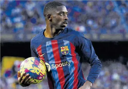  ?? // AFP ?? Dembélé no sabe nada del PSG y está centrado totalmente en su futuro en el FC Barcelona