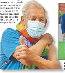  ??  ?? 1
ANTICOVID. 1. Ian McKellen, primera dosis en Londres. 2, 3 y 4. Harrison Ford, Jeff Goldblum y Patrick Stewart, en Los Angeles. 5. Oliver Stone estaba en Moscú y se vacunó allí. 6. Sean Penn hace campaña pro vacunación.