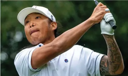  ?? Photograph: Mike Stobe/AP ?? Anthony Kim hits his shot from the fifth tee during the second round of the LIV Golf tournament in Hong Kong.
