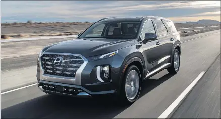  ??  ?? BIG BOOST: Models such as the just-released Venue and upcoming Palisade, above, could help Hyundai grow its sales in 2020.
