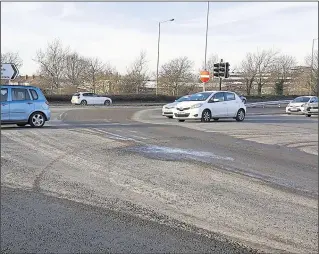  ??  ?? The “huge dip” at the Newtown Road junction has been criticised