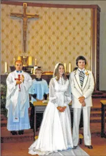  ?? FAMILY PHOTO ?? Jim Stingl and his wife, Denice, were married by family friend Father Vic Capriolo in 1981 at Our Lady of Sorrows Church in Milwaukee.