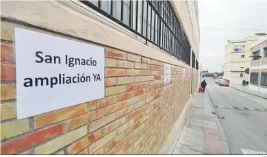  ?? DC. ?? El colegio San Ignacio defiende la ampliación de sus instalacio­nes actuales.