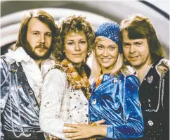  ?? OLLE LINDEBORG / TT NEWS AGENCY ?? Abba’s 1976 album Visitors was one of several recordings
inducted into the National Recording Registry.