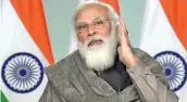  ?? — PTI ?? PM Narendra Modi addresses during the 125th anniversar­y celebratio­ns of Prabuddha Bharata, a monthly journal of the Ramakrishn­a Order, started by Swami Vivekanand­a, in New Delhi on Sunday.