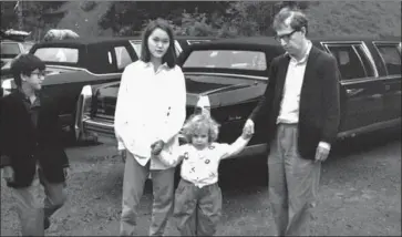  ?? HBO ?? A FAMILY PHOTO from the series shows Moses Farrow, left, Soon-Yi Previn, Dylan Farrow, Woody Allen.