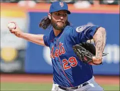  ?? Al Bello / Getty Images ?? Trevor Williams was sharp for the Mets in Game 1 of Tuesday’s doublehead­er, allowing just four hits in four scoreless innings.