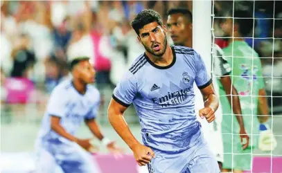  ?? EFE ?? Asensio celebra el segundo gol del Real Madrid