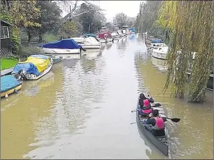  ??  ?? Demand for water leisure at Grove Ferry has increased since lockdown