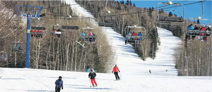  ??  ?? Plus de 5 M $ ont été investis dans la station de ski Mont Grand-Fonds de 2013 à 2015.