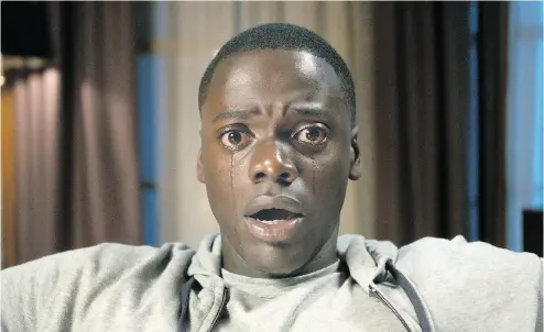  ?? UNIVERSAL PICTURES VIA AP ?? Daniel Kaluuya in a scene from Get Out, which has earned him a best actor nomination.