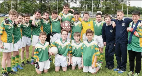  ??  ?? Boherbue took delight on a win in the Duhallow Schools Football Finals. Photo by John Tarrant
