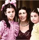  ??  ?? Family photo: Esther’s mother as a child (left) with her sister and mother in 1950