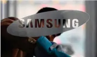  ?? — AFP ?? Shares in Samsung Electronic­s — the group’s flagship subsidiary — closed 0.72 per cent down.