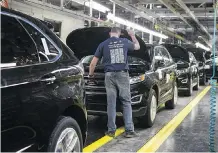  ?? CHRIS YOUNG/THE CANADIAN PRESS FILES ?? Auto industries were among the few bright spots in Canadian manufactur­ing data for December.