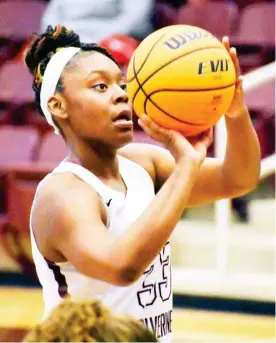  ??  ?? Shan Culpepper attempts a free throw for East Webster on Saturday night against Eupora. (Photo by Chris Mcmillen, SDN)