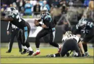  ?? JASON E. MICZEK - THE ASSOCIATED PRESS ?? Carolina Panthers’ Cam Newton (1) runs against the New Orleans Saints in the second half of an NFL football game in Charlotte, N.C., Monday, Dec. 17, 2018.